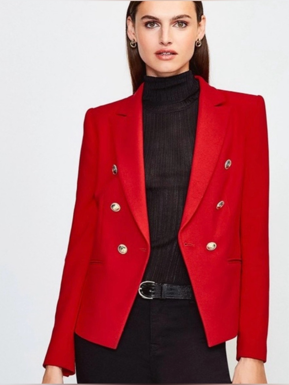Karen Millen Tailored Button Blazer size 2 / UK 6